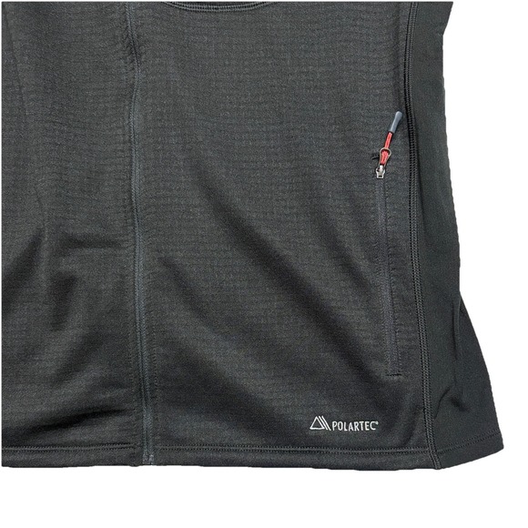 L.L. Bean Mens XL Fleece Vest Jacket Black Full Zip Pockets Outdoor Hiking Gorp - Picture 4 of 8